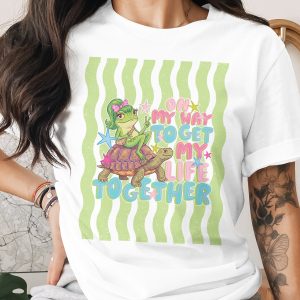 On My Way To Get My Life Together T-Shirt, Comfort Colors® Funny Frog & Turtle Tee, Relatable Humor Shirt, Gen Z Gift for Friend