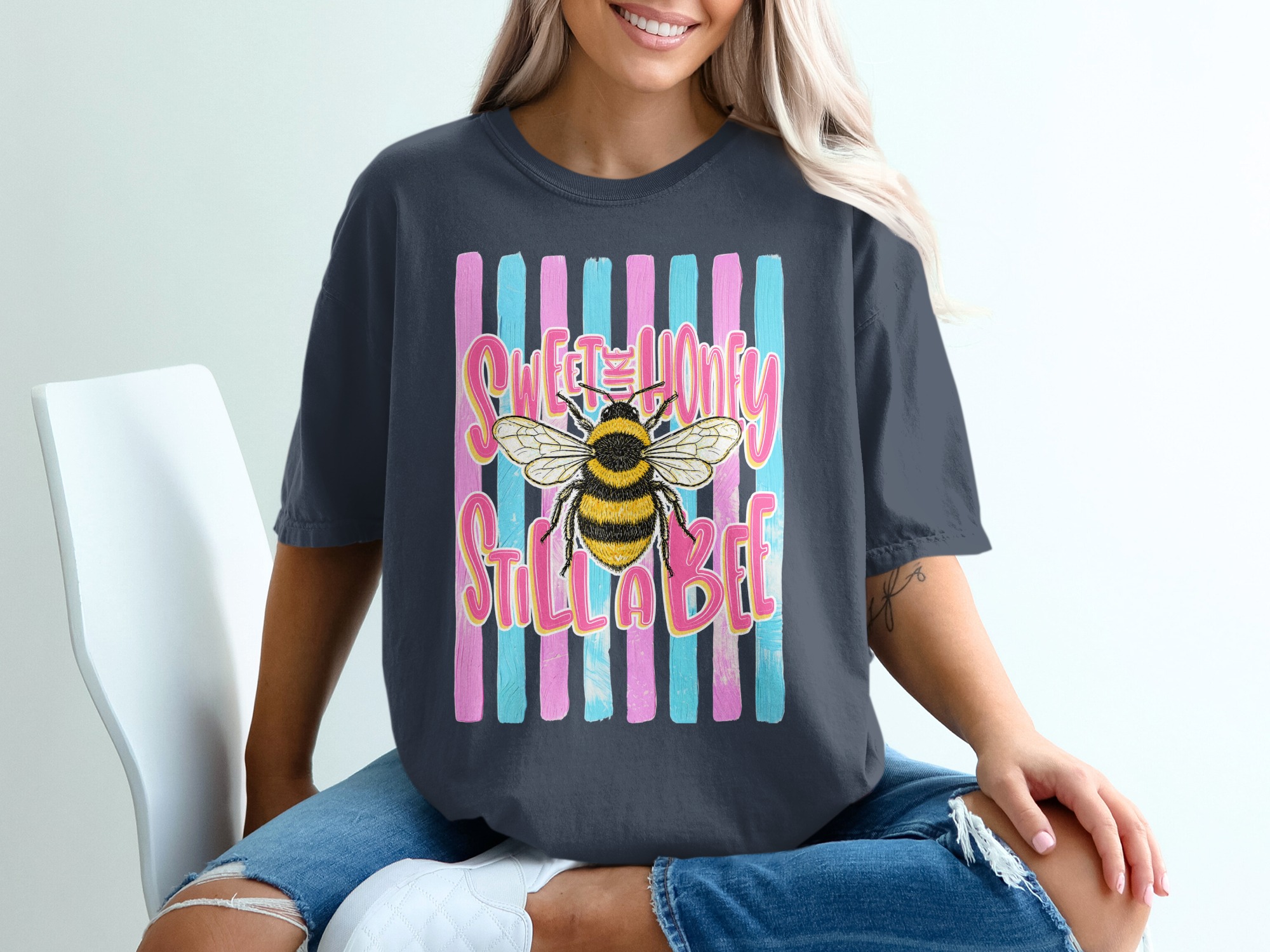Comfort Colors ® Sweet as Honey Still a Bee T-Shirt, Bumblebee Lover Gift, Sassy Feminist Tee, Cute Insect Top, Positive Vibe Shirt - Image 12