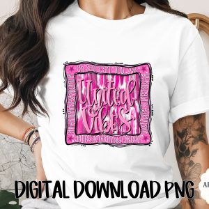 Pink Patriotic United Vibes Digital Download PNG | 4th of July Distressed Glitter Stars American Flag Sublimation Design File