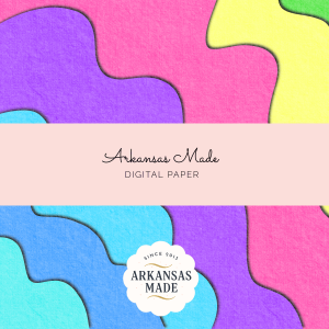 Groovy Pastel Wavy Digital Paper Pack, Bright Retro Abstract Backgrounds for Scrapbooking, Crafts & Planners, Instant Download