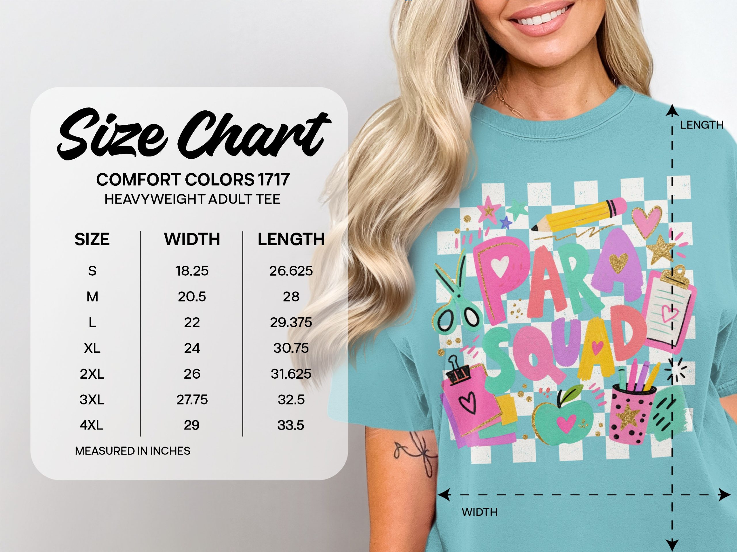 Para Squad T-Shirt, Colorful Paraprofessional Gift, Teacher Assistant Appreciation Tee for School Support Staff - Image 6