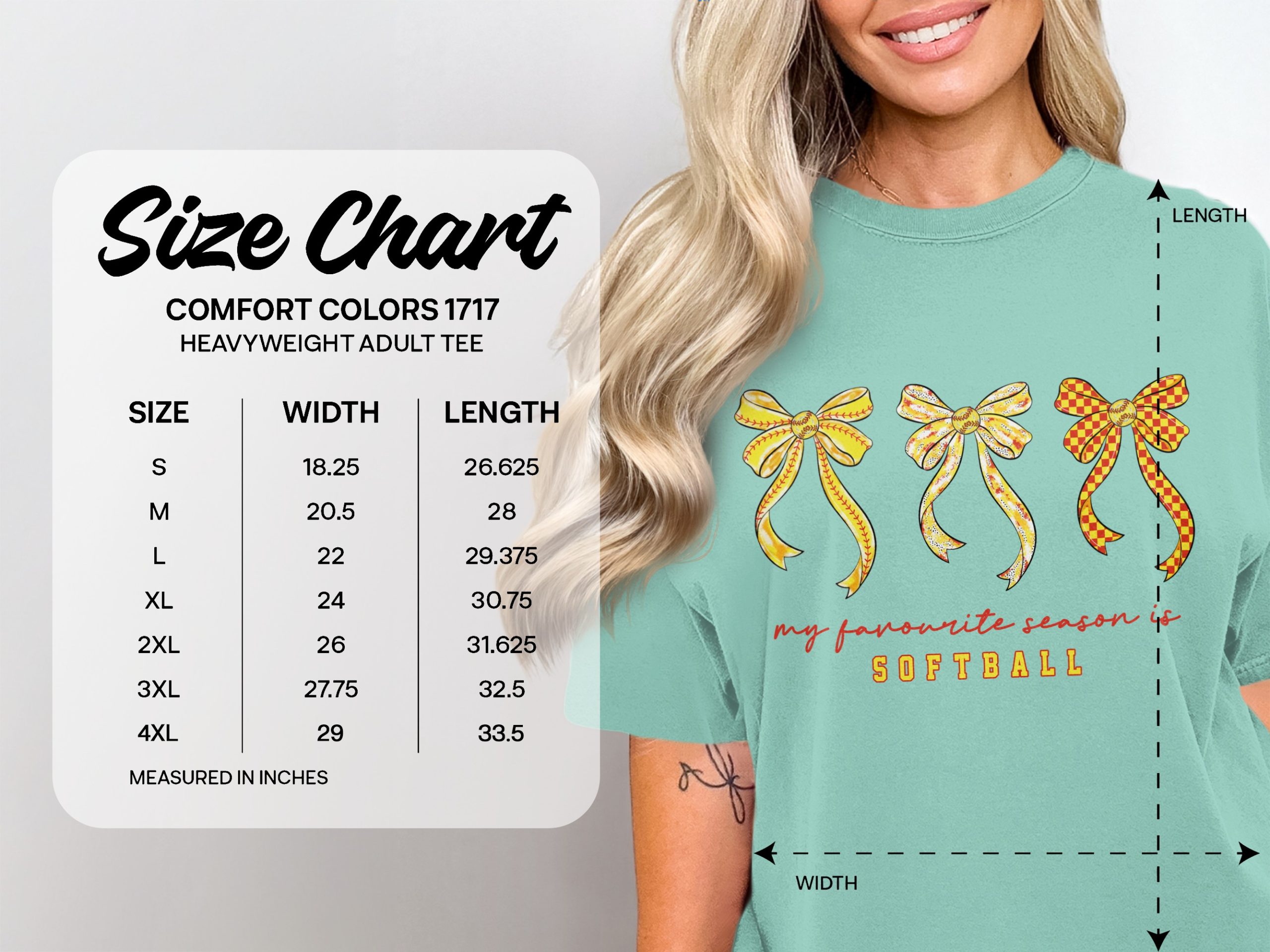 Softball T-Shirt, My Favorite Season Is Softball Shirt, Comfort Colors® Game Day Tee, Softball Mom Coach Player Gift - Image 4