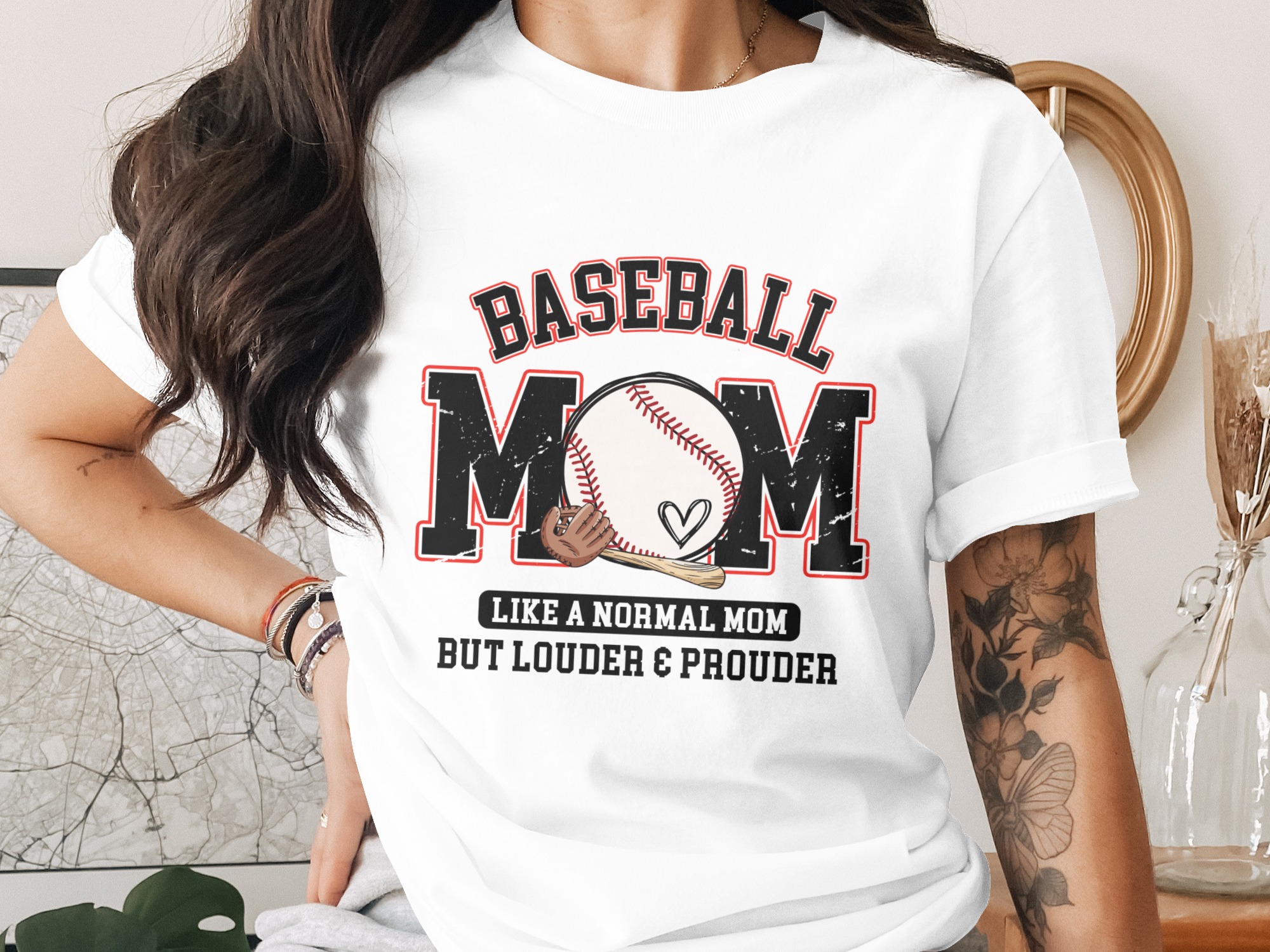 Baseball Mom T-Shirt, Comfort Colors ® Game Day Shirt, Proud Sports Mama Tee, Louder Prouder Mothers Day Gift, Little League Softball Fan