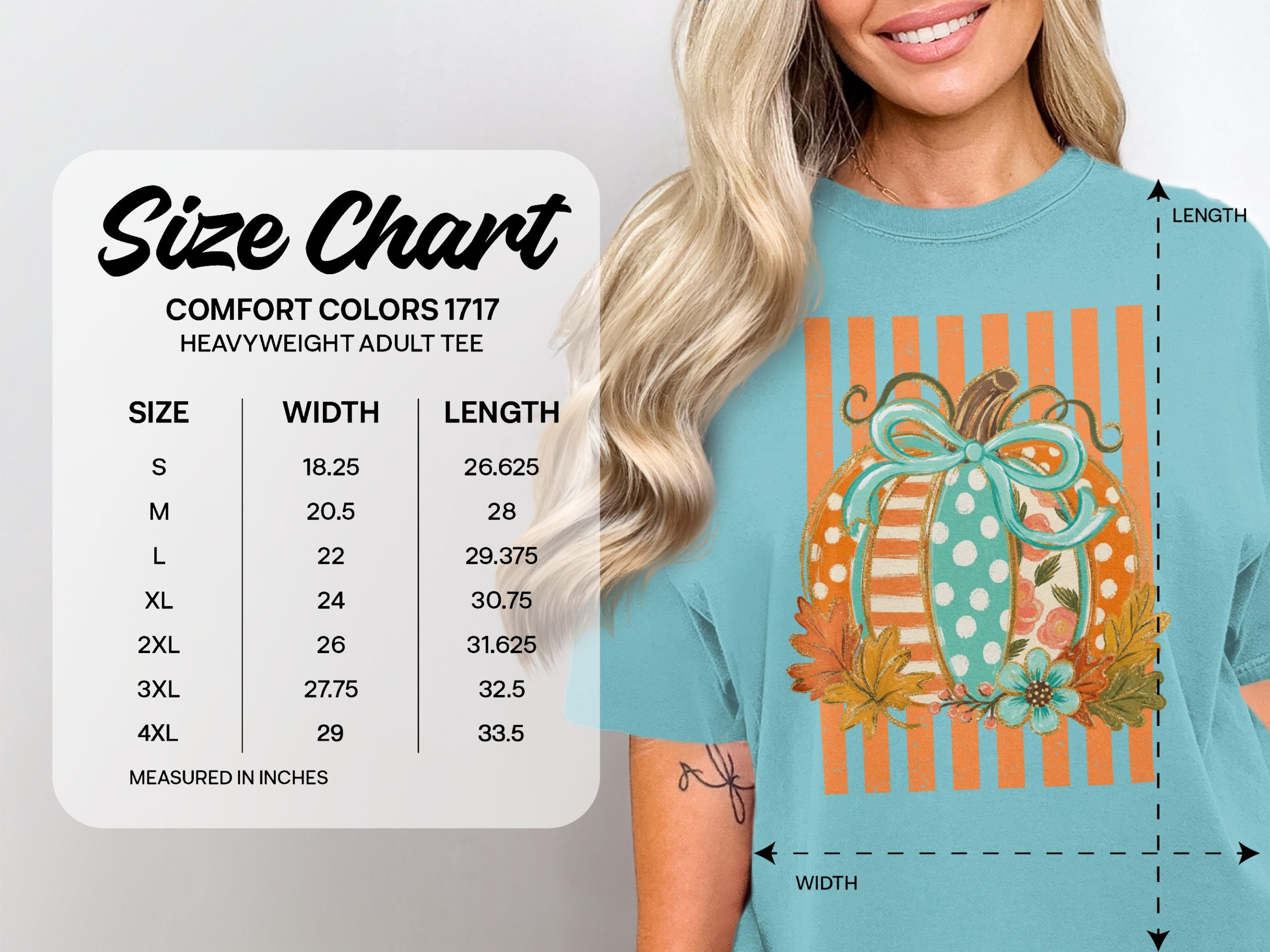 Whimsical Pumpkin T-Shirt, Cute Fall Graphic Tee, Boho Polka Dot Floral Autumn Shirt, Thanksgiving Harvest Top, Cozy Festive Apparel Gift - Image 9