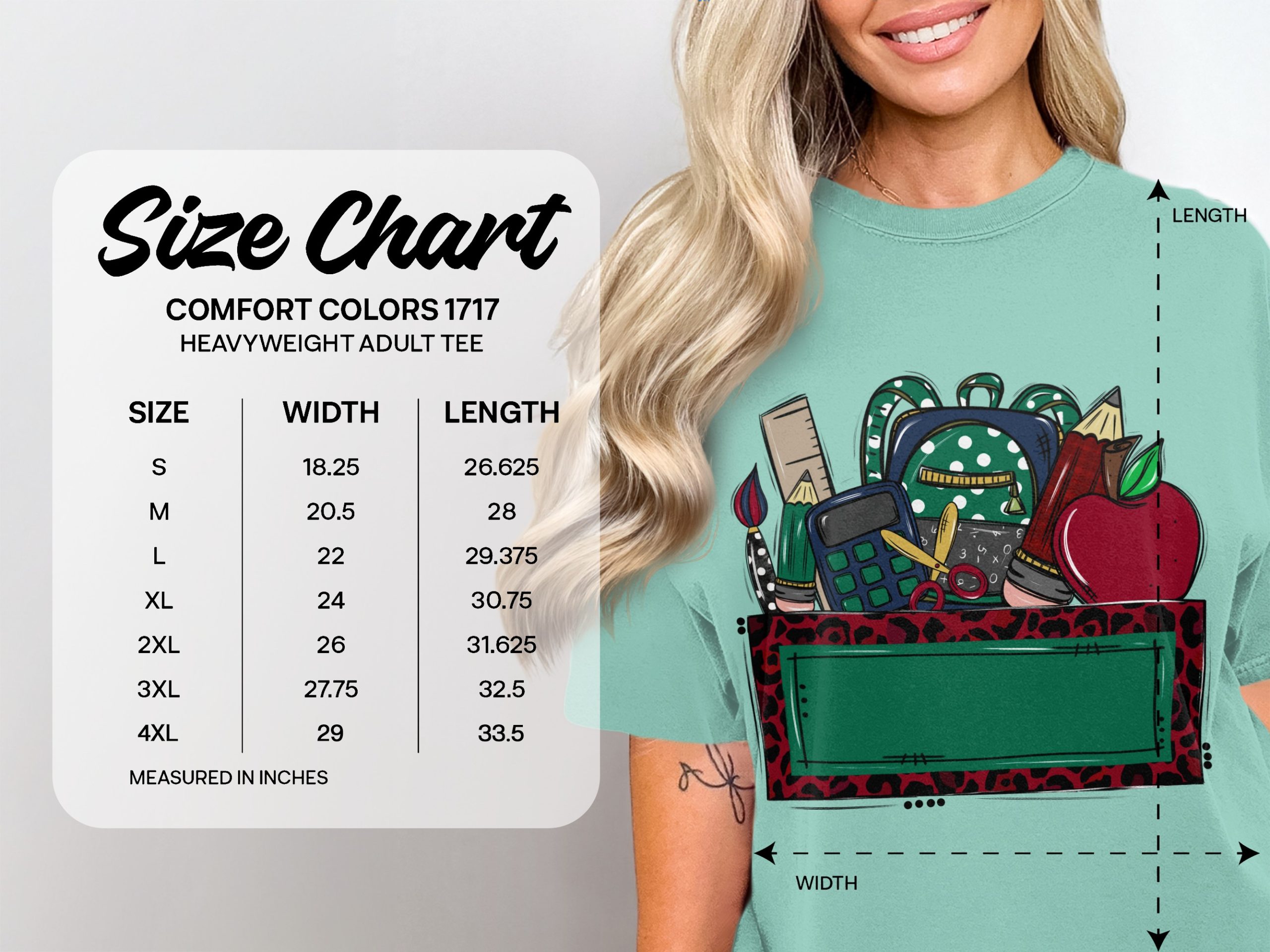 Custom Teacher Back to School T-Shirt | Personalized School Name Mascot Leopard Print Tee | Teacher Appreciation Gift | School Spirit Top - Image 6