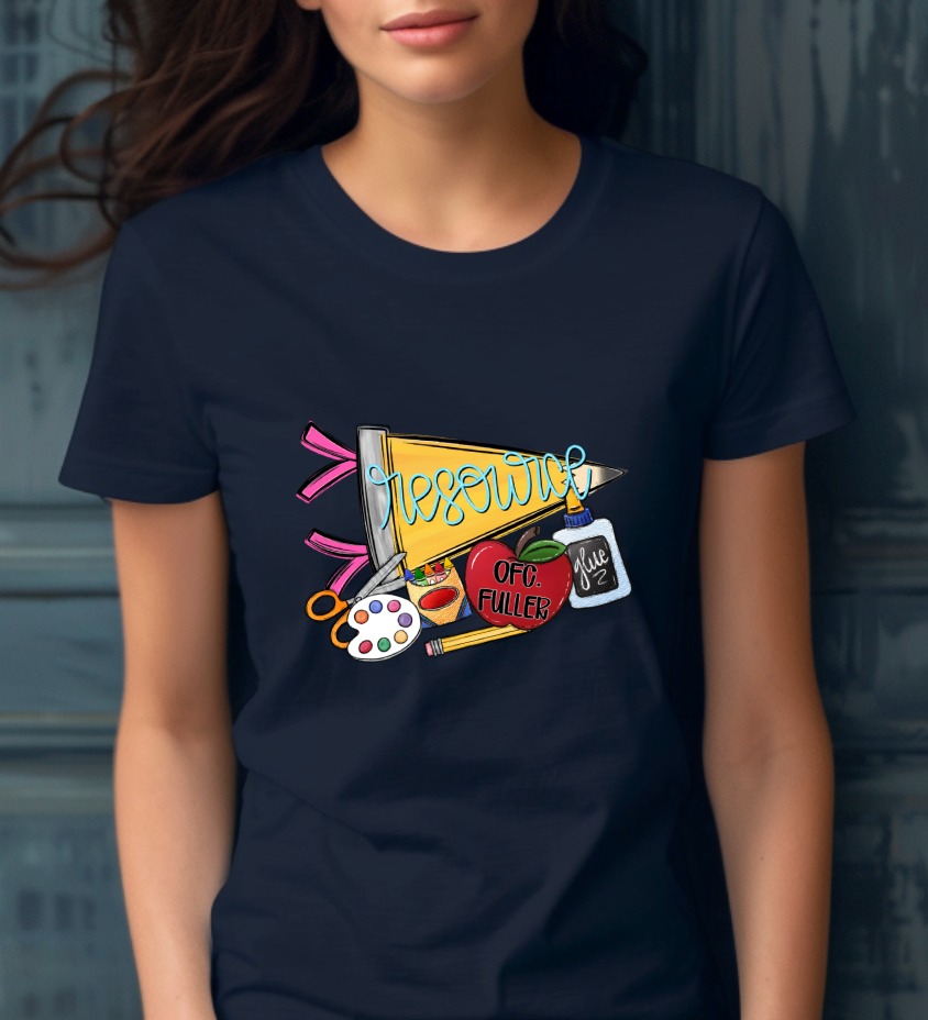 Resource Teacher T-Shirt with School Supplies Graphic, Cute Back to School Top for Educators, Appreciation Gift Tee - Image 5