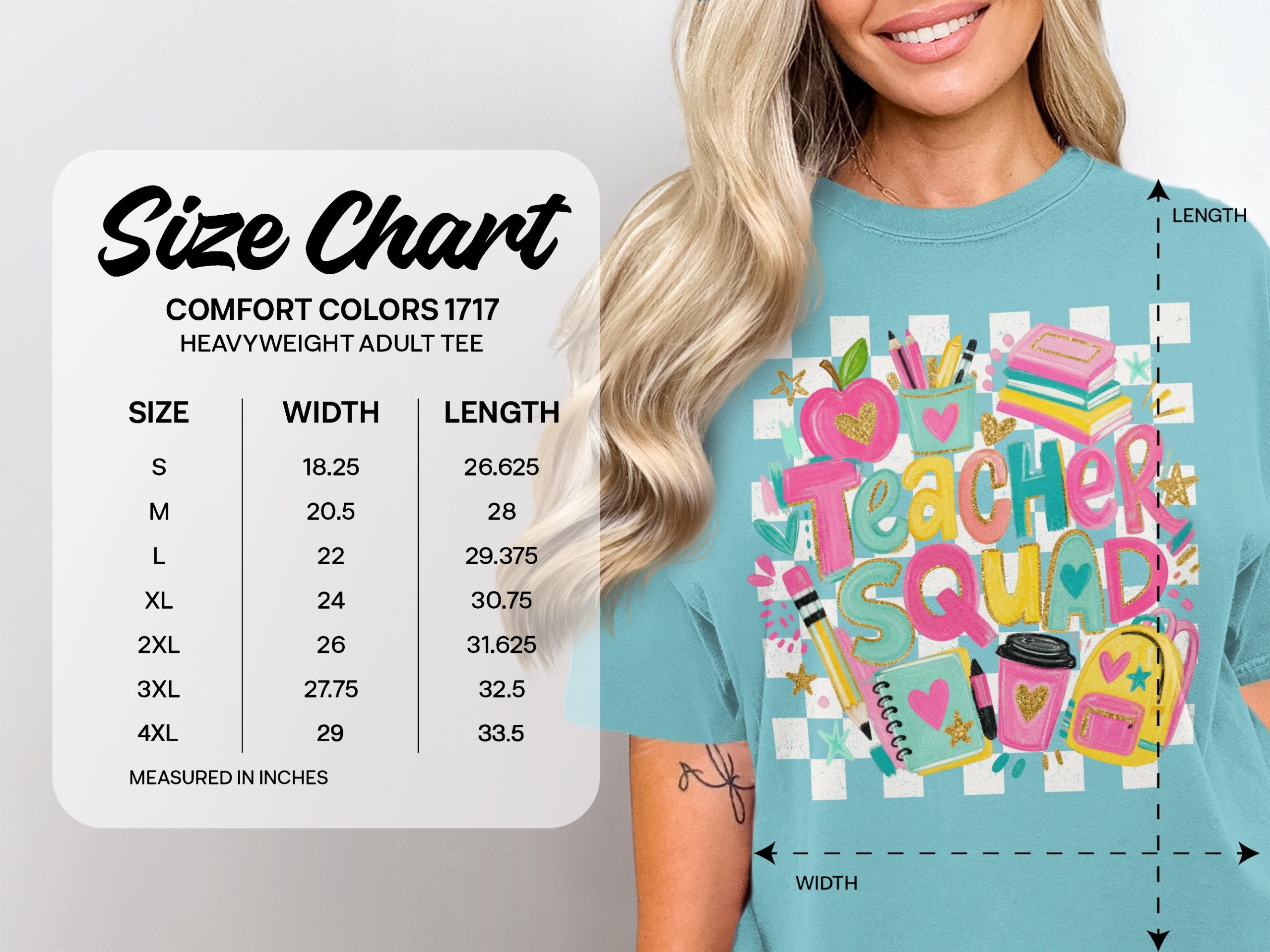 Teacher Squad Shirt, Groovy Back to School T-Shirt, Educator Appreciation Gift for Women, Cute Team Teacher Life Tee - Image 9