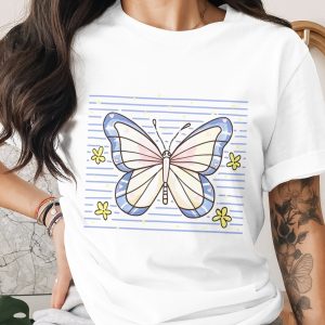 Aesthetic Butterfly T-Shirt, Comfort Colors ®, Fairycore Indie Tee, Soft Grunge Cute Butterfly Shirt, Whimsical Nature Lover Gift