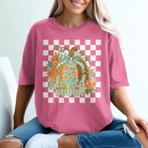 Blessed Mama Pumpkin T-Shirt, Cute Fall Leopard Print Pumpkin Shirt for New Mom & Motherhood Gift