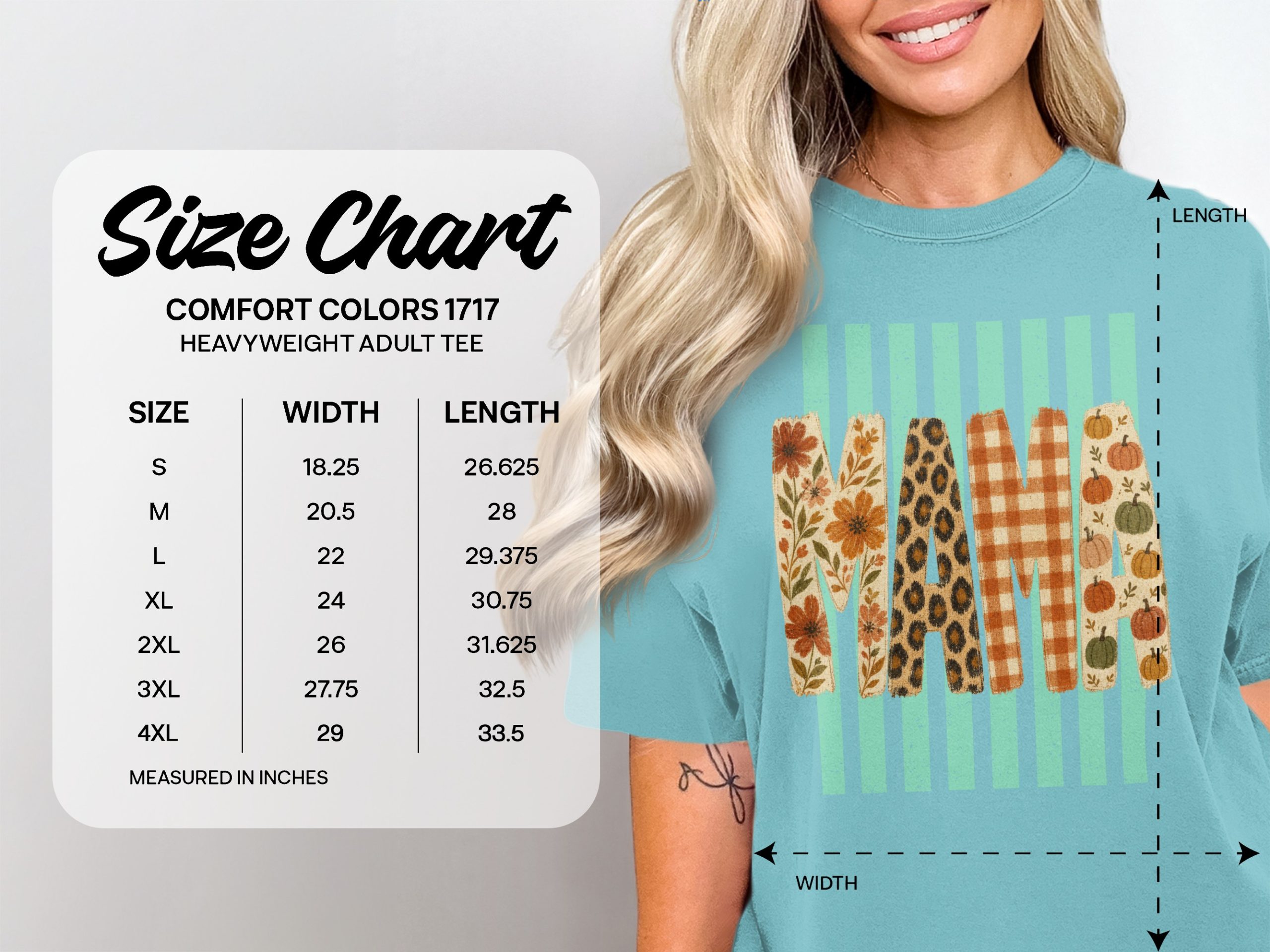 Fall Mama T-Shirt, Leopard Print Mama Tee, Pumpkin Mama Top, Boho Floral Autumn Plaid Mom Shirt, New Mom Gift - Image 11
