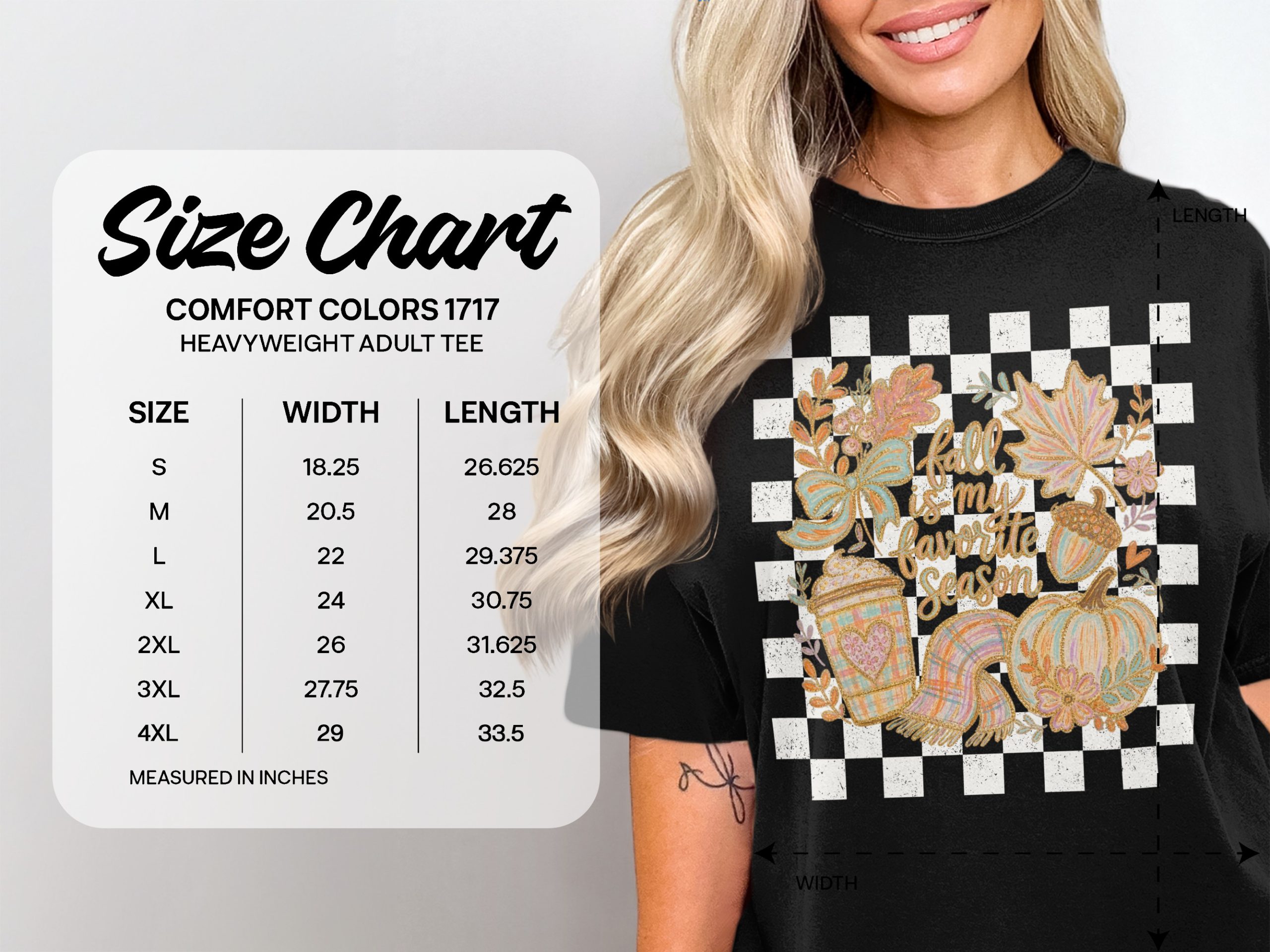 Fall is my Favorite Season T-Shirt, Cozy Autumn Vibes Tee with Pumpkin Spice Latte & Maple Leaves, Cute Fall Harvest Women's Shirt - Image 6