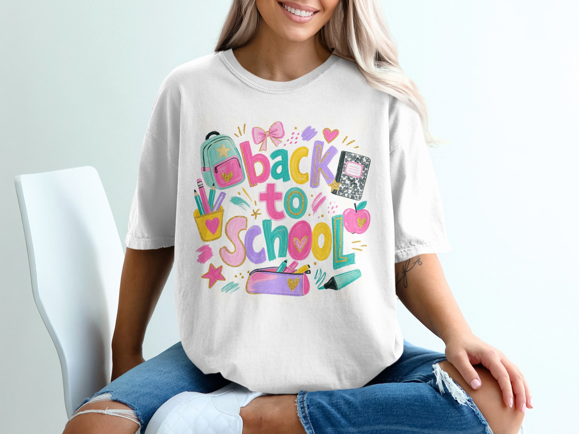 Back to School Shirt, Colorful Teacher Tee, First Day of School Student Shirt, Fun Academic Year Graphic T-Shirt Gift - Image 5