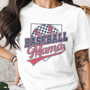 Baseball Mama T-Shirt, Comfort Colors ® Distressed Retro Sports Mom Tee, Game Day Apparel for Her, Softball Season Gift, Little League Fan