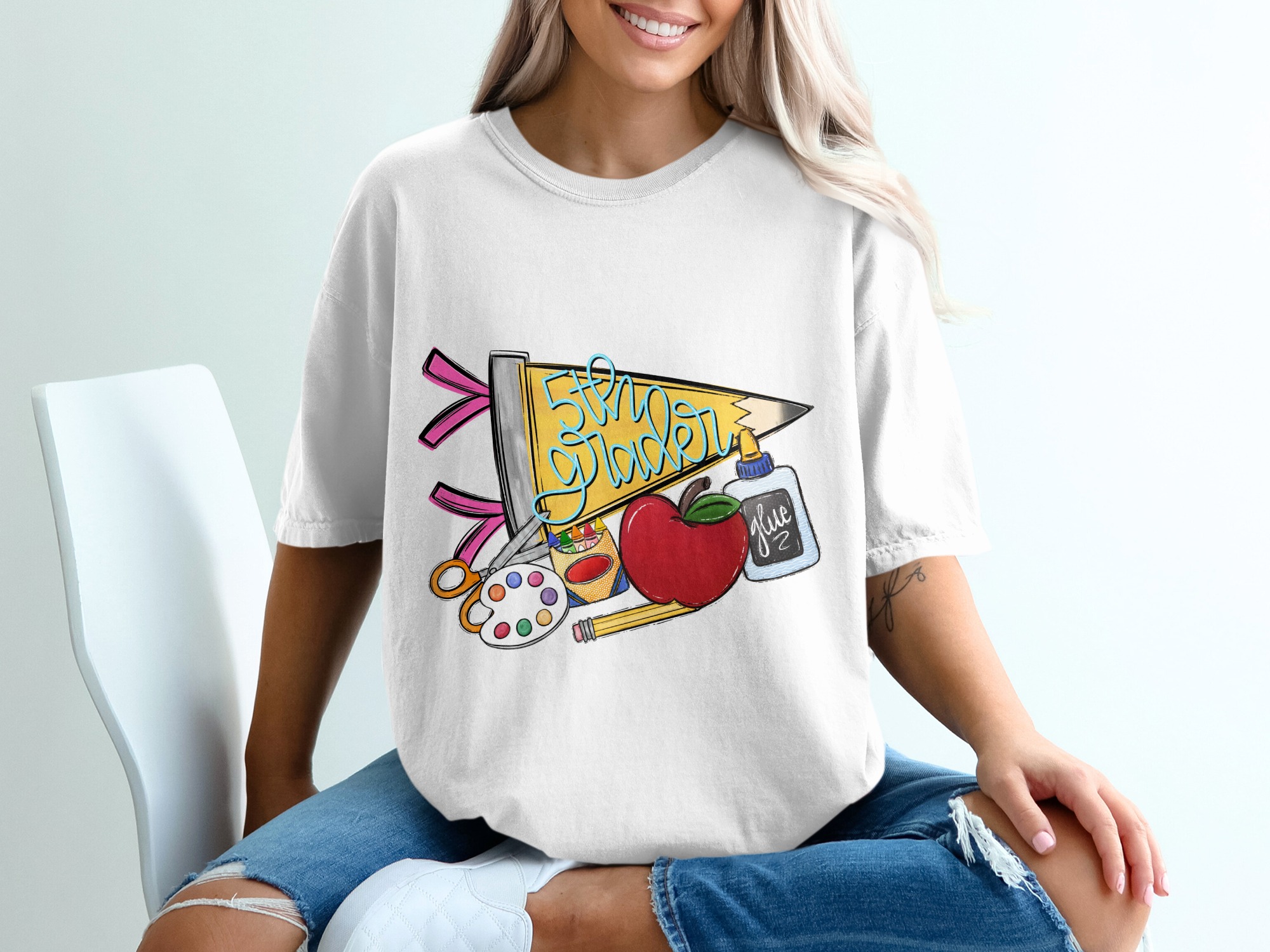 Personalized 5th Grader T-Shirt, Back To School Fifth Grade Shirt, Custom Student Tee First Day Of School Gift For Kids