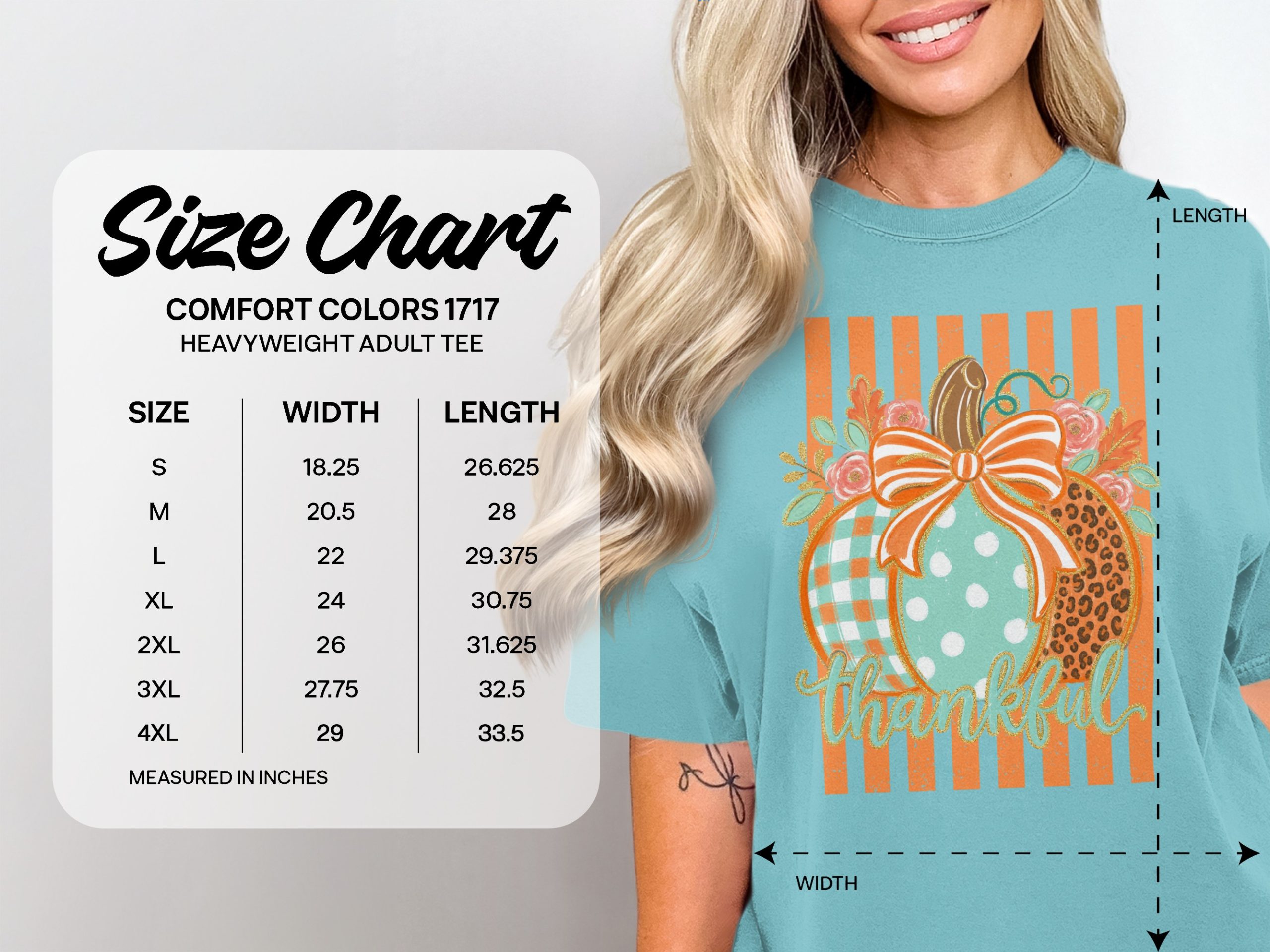 Thankful Pumpkin Patch Fall T-Shirt, Boho Leopard Gingham Polka Dot Autumn Harvest Thanksgiving Graphic Tee for Women - Image 9