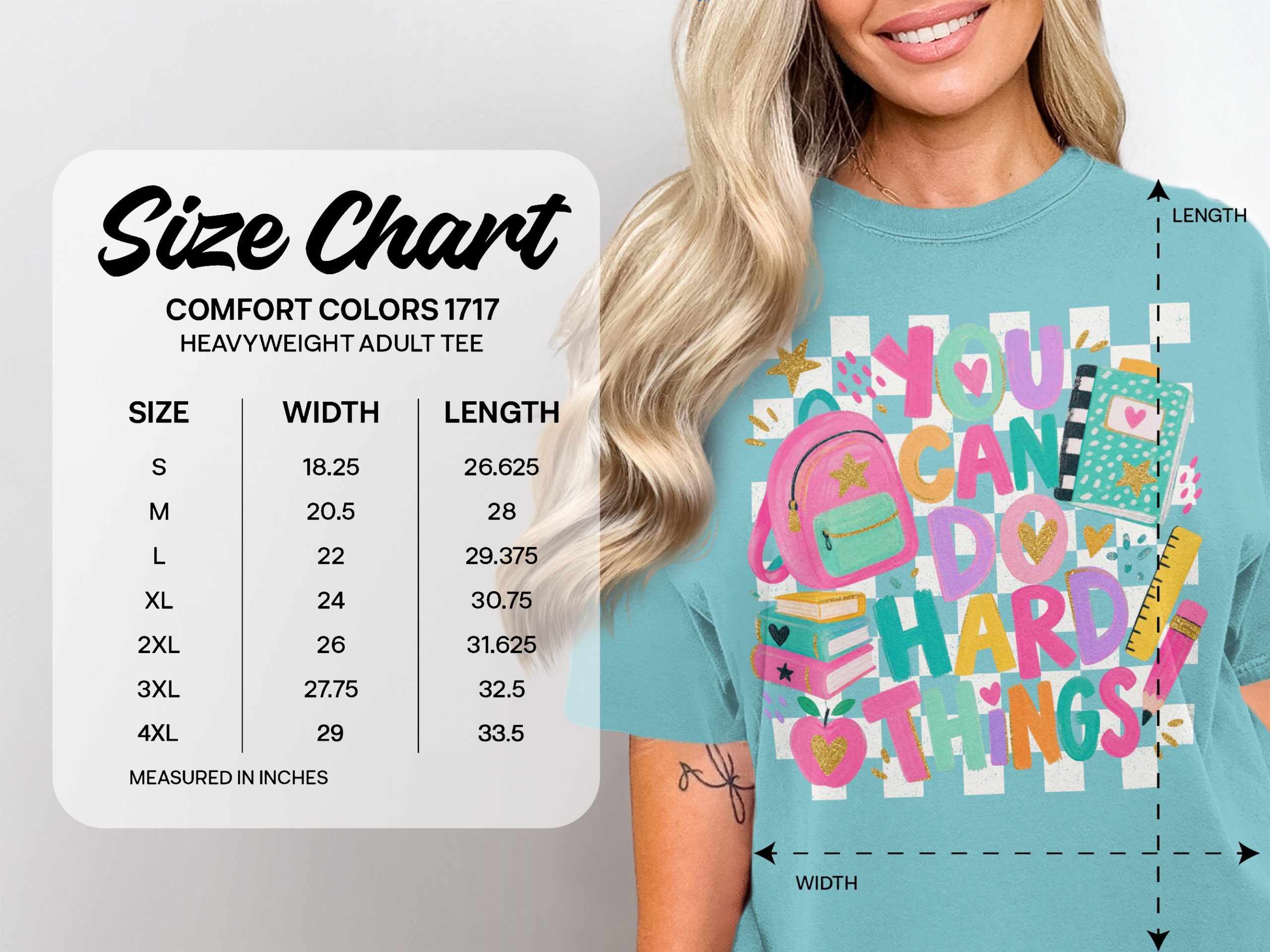 You Can Do Hard Things T-Shirt, Empowering Teacher Student Tee, Back to School Motivational Shirt, Positive Growth Mindset Gift - Image 9