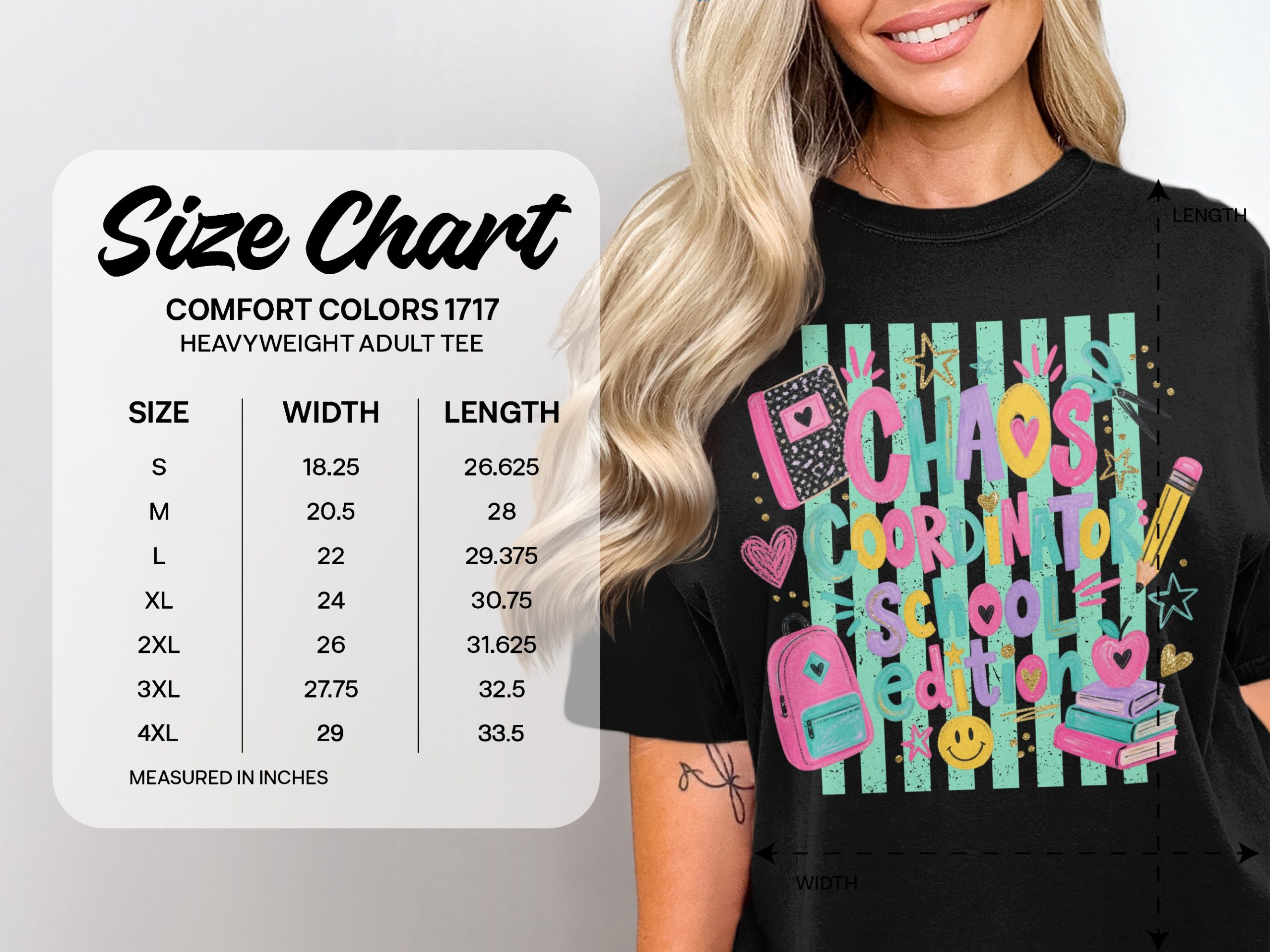 Chaos Coordinator School Edition T-Shirt for Teachers, Back to School Teacher Gift, School Staff Appreciation Tee - Image 6