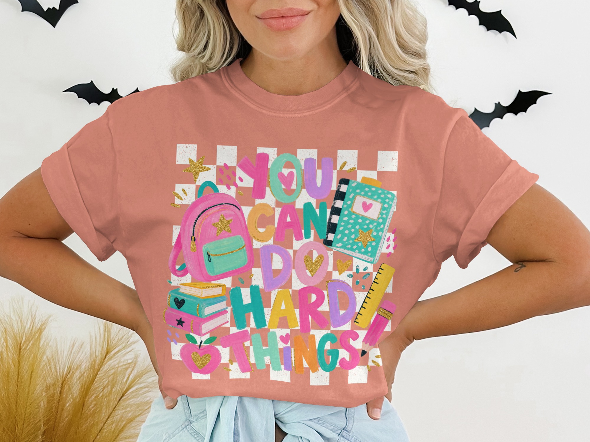You Can Do Hard Things T-Shirt, Empowering Teacher Student Tee, Back to School Motivational Shirt, Positive Growth Mindset Gift - Image 2