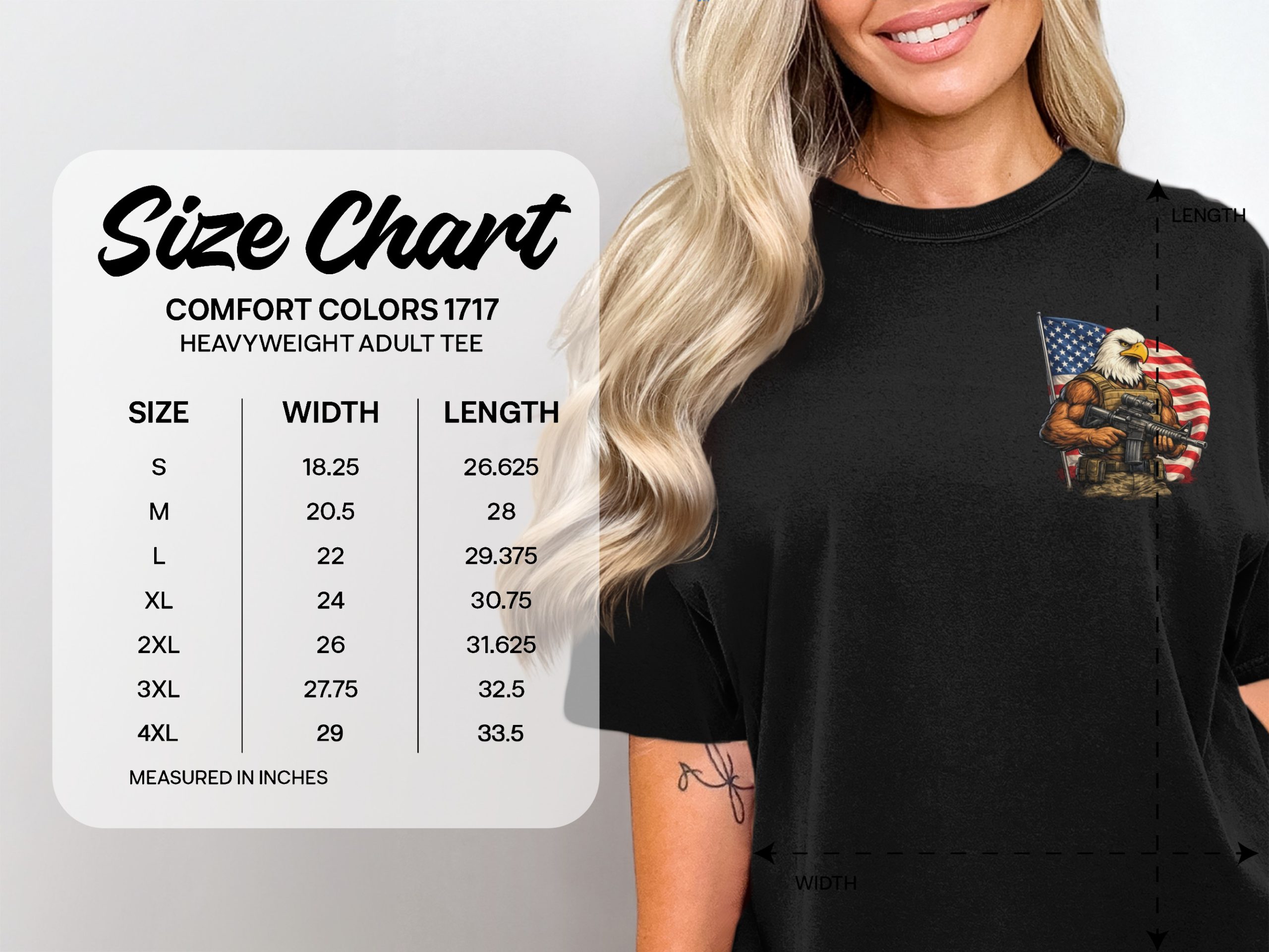 Patriotic Sleeper Cell Sniper T-Shirt, American Flag Eagle Tactical Gear Graphic Tee, Veteran Military USA Pride Gift - Image 5