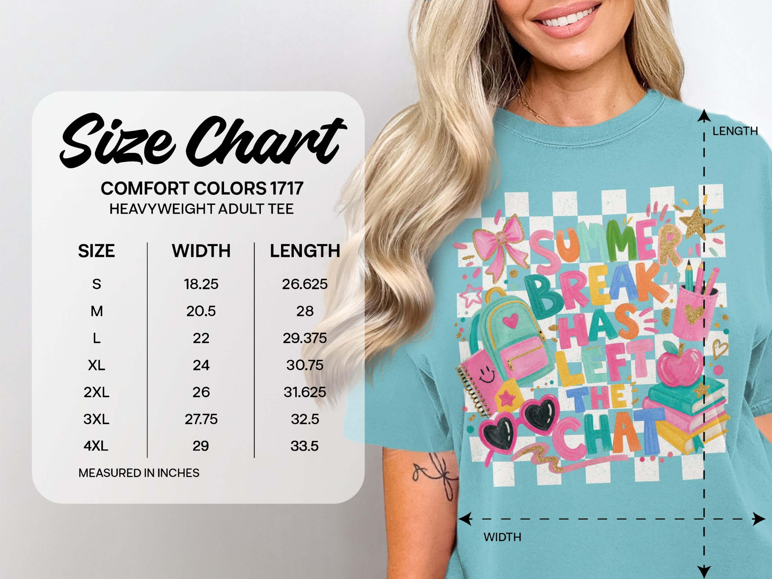 Summer Break Has Left The Chat T-Shirt | Funny Back to School Teacher Shirt | Student Gift End of Summer Tee - Image 9