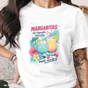 Margarita T-Shirt, Comfort Colors ® Sip Happens Stay Salty, Funny Cocktail Shirt, Beach Vacation Tee, Summer Party Gift, Bachelorette