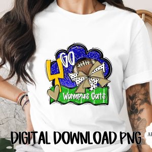 Football Game Day PNG Digital Download for Team Spirit, High School Sports Lover Graphic, Tailgate Fan Art File