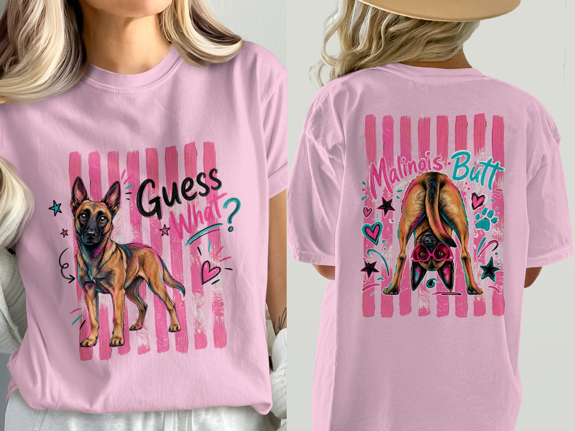 Malinois Butt Digital Design, Funny Belgian Malinois Dog Lover PNG, Humorous Pet Owner Gift File, Dog Mom Graphic - Image 3