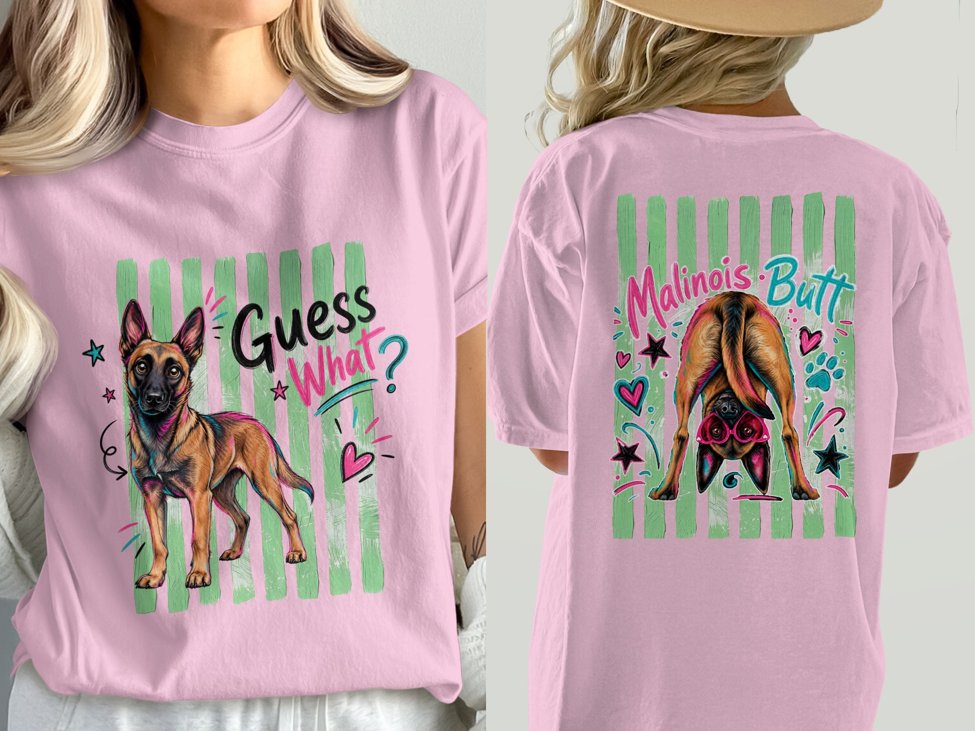Funny Belgian Malinois Dog Butt Digital Download PNG SVG File for T-Shirts, Mal Dog Lover Gift, Quirky Pet Parent Graphic Design - Image 3