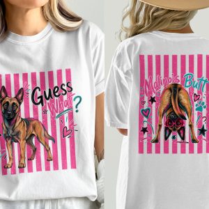 Funny Malinois Dog Lover Digital Design PNG | 'Guess What Malinois Butt' Belgian Malinois Download for Pet Owners Art