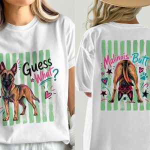 Funny Belgian Malinois Dog Butt Digital Download PNG SVG File for T-Shirts, Mal Dog Lover Gift, Quirky Pet Parent Graphic Design