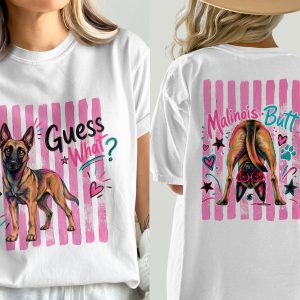 Funny Malinois Dog Design PNG, Guess What Malinois Butt Digital Download, Malinois Mom Graphic, Humorous Dog Lover Sublimation File
