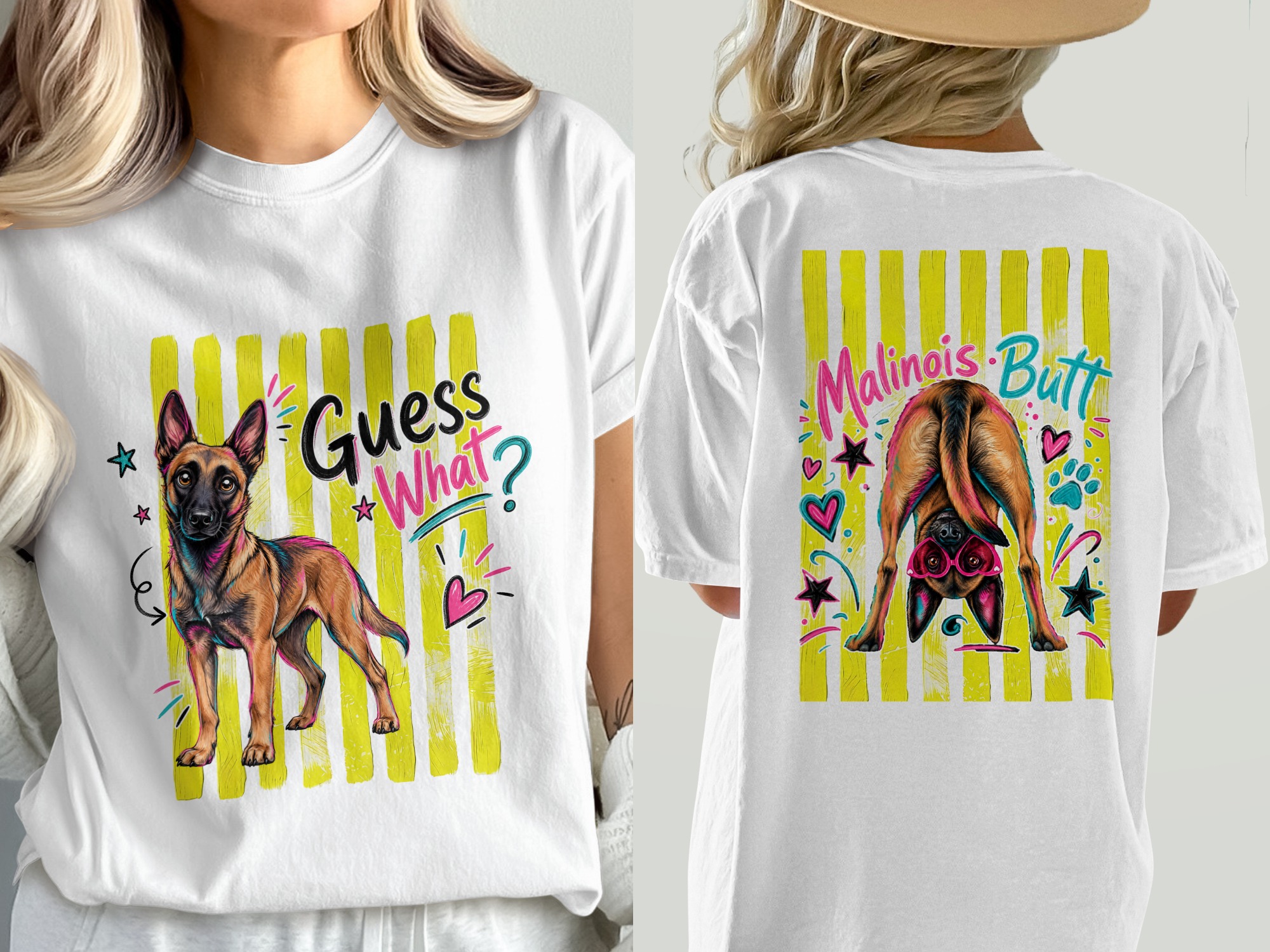 Belgian Malinois Digital Design PNG, Malinois Dog Lover Gift, K9 Dog Mom Shirt Graphic, Funny Malinois Butt Retro Art Digital Download