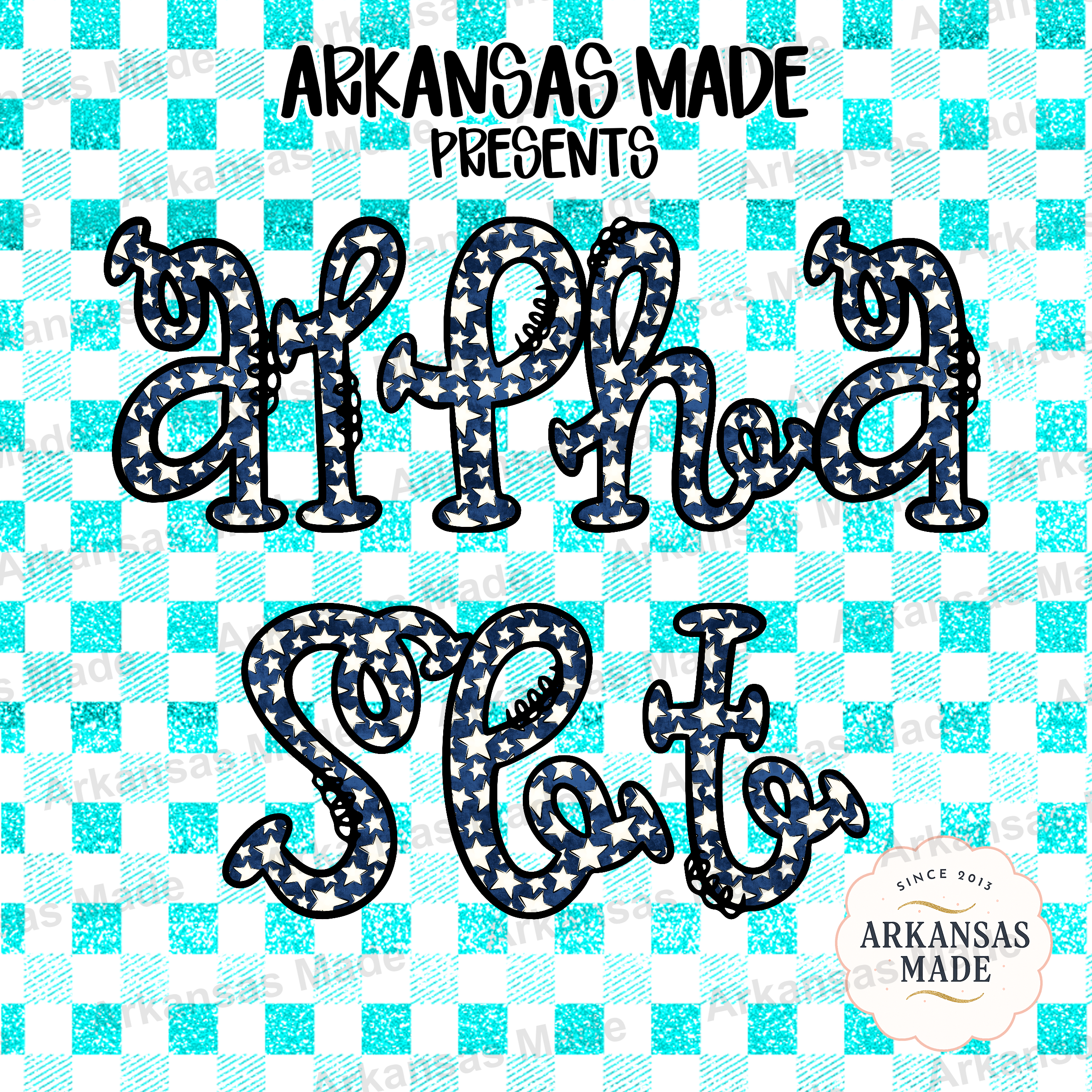 Patriotic Starry Alpha Set PNG, Americana Font Letters, Fourth of July Sublimation Design, USA Alphabet Digital Download