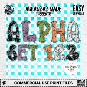 Halloween Alphabet Set PNGs | Spooky Spiderweb Letters & Numbers Clipart Bundle for Digital Crafts, Sublimation & Fall Decor