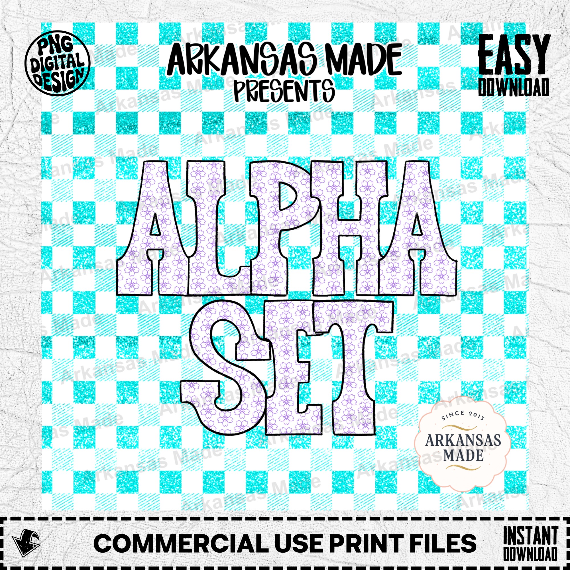 Floral Alpha PNG Set, Cute Purple Flower Alphabet Letters Digital Download, Spring Sublimation Font, Crafting Files - Image 2