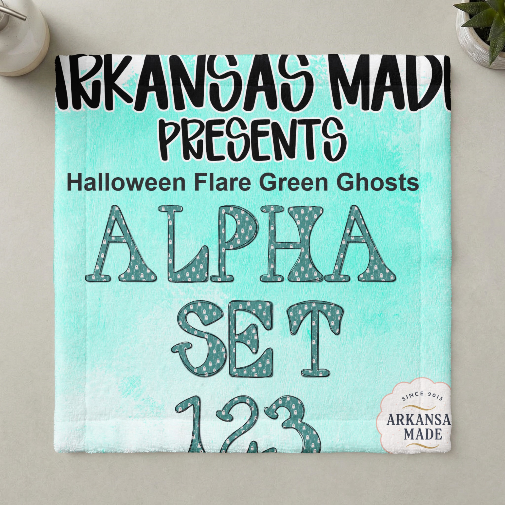 Halloween Flare Green Ghosts Alpha Set 123 PNGs | Spooky Ghost Digital Alphabet Letters Numbers ClipArt Bundle - Image 5