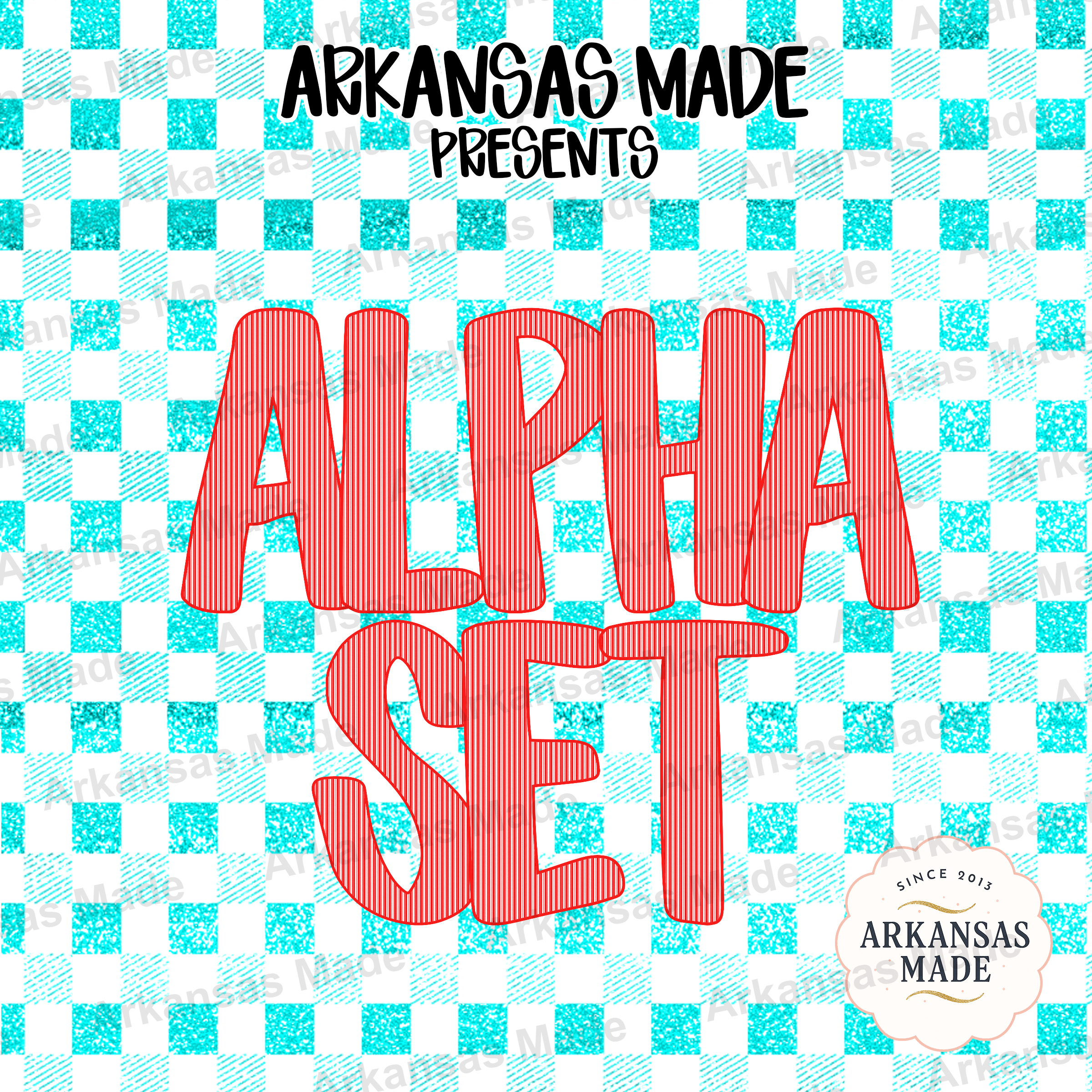 Red Pinstripe Alpha Set PNGs, Striped Letters Bundle, Digital Alphabet Clipart, Varsity Font Instant Download for DIY Crafts, T-shirt Design