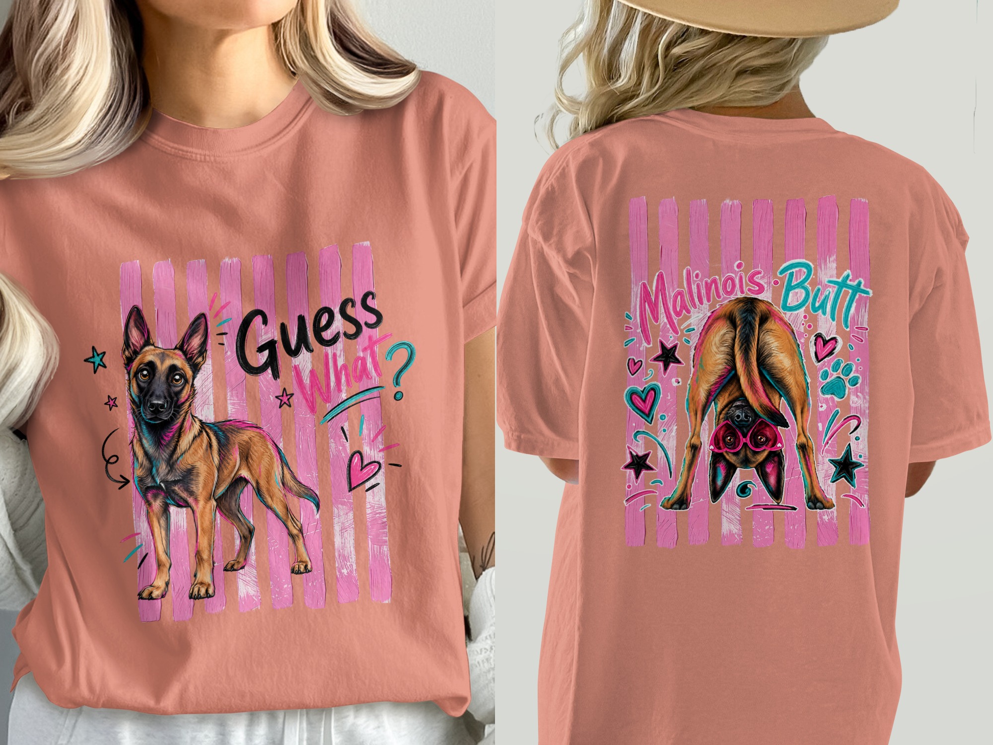 Malinois Butt T-Shirt, Funny Belgian Malinois Dog Mom Shirt, Cute Malinois Lover Gift, Dog Owner Apparel, Pet Parent Tee - Image 4