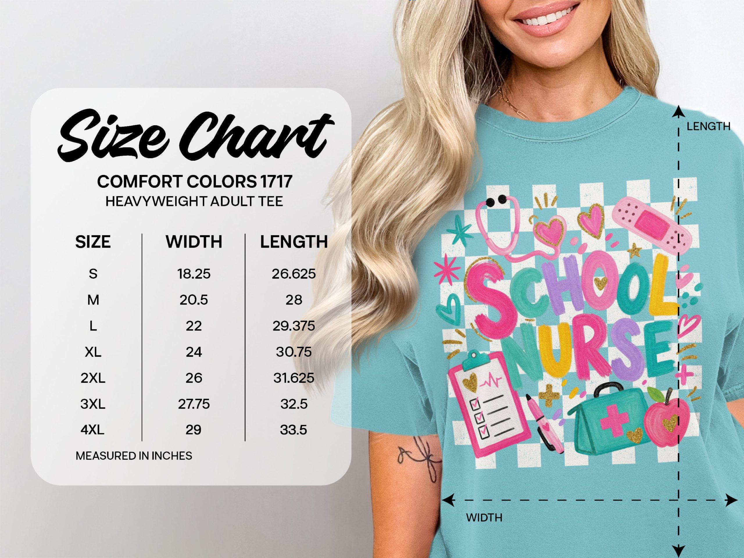 School Nurse T-Shirt Cute Appreciation Gift Colorful Nurse Squad Tee Back To School Nurse Shirt - Image 6