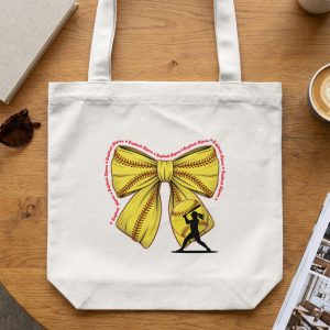 Softball Mama Tote Bag, Proud Softball Mom Gift, Game Day Carryall, Player Parent Gameday Essentials, Sports Fan Mom Present