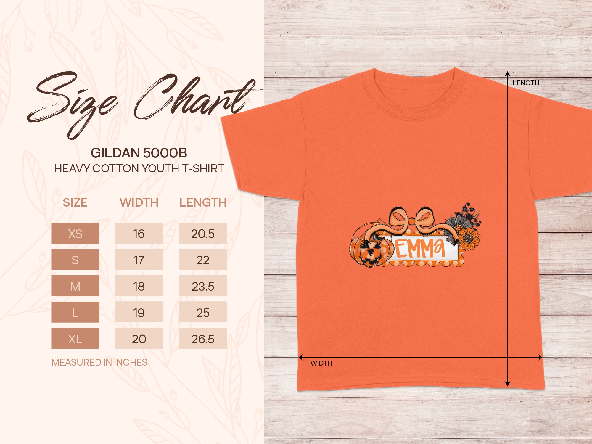 Personalized Halloween Pumpkin T-Shirt for Kids & Adults - Spooky Season Gift, Custom Name Fall Tee - Image 4