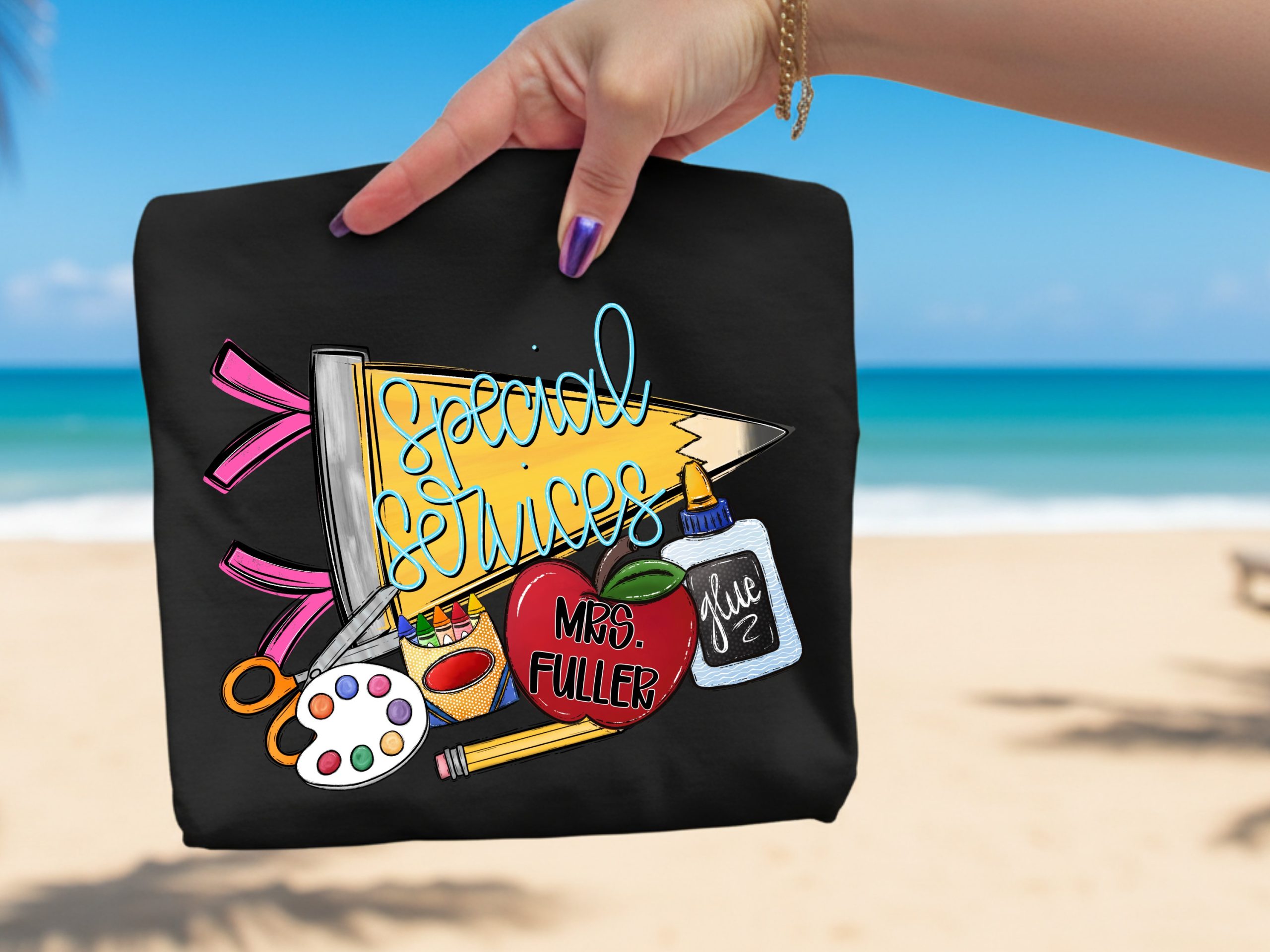 Special Services Teacher Digital Download, SPED Educator Gift, School Staff PNG, Teacher Appreciation Art, Back to School Sublimation Design - Image 2
