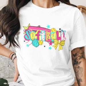 Softball T-Shirt, Comfort Colors ® Trendy Game Day Tee, Distressed Retro Sports Apparel, Softball Mom Gift, Leopard Print Player Shirt, Fun