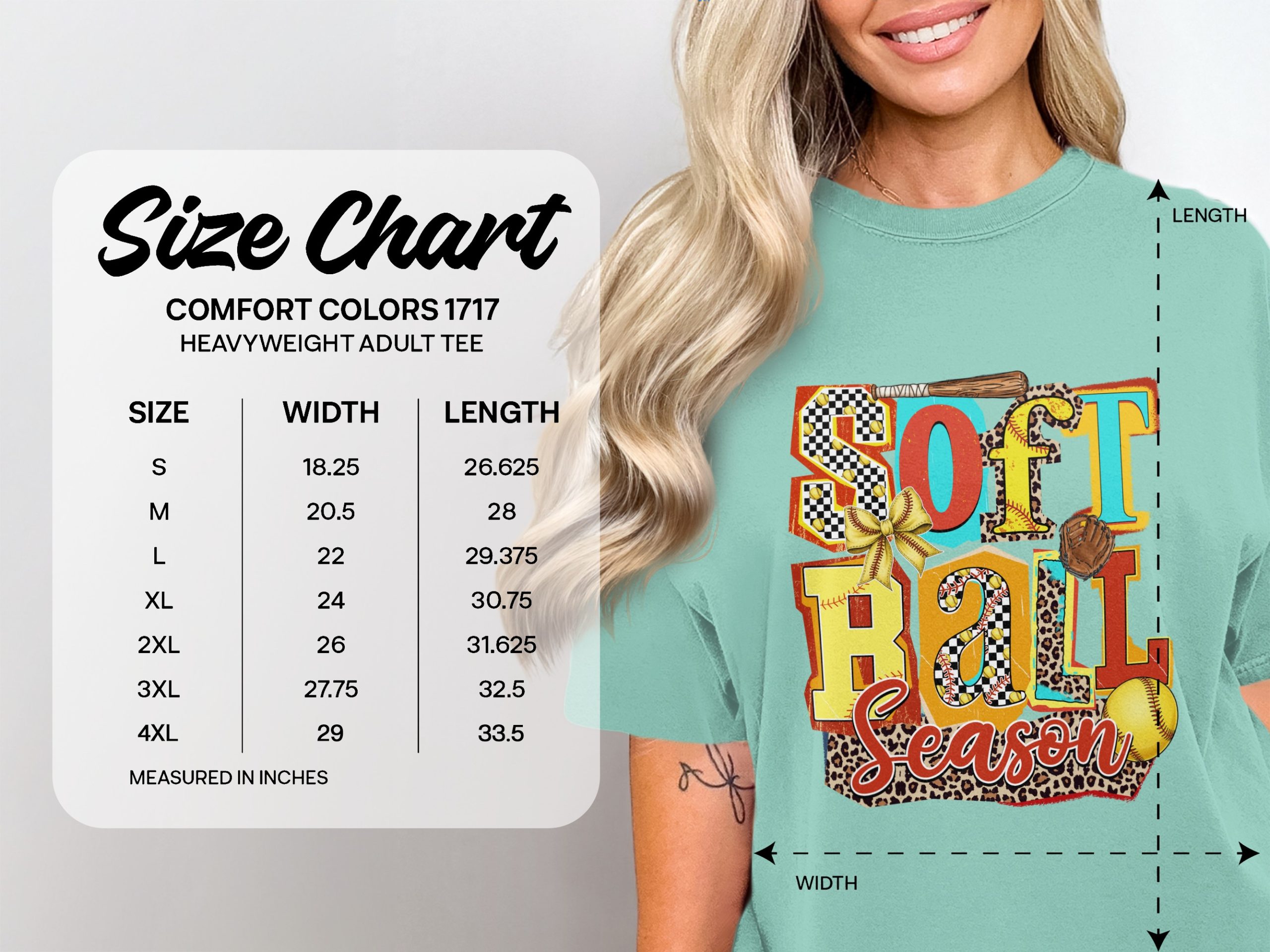 Softball Season T-Shirt, Trendy Comfort Colors ® Game Day Tee, Leopard Print Softball Mom Gift, Retro Sports Fan Shirt - Image 4