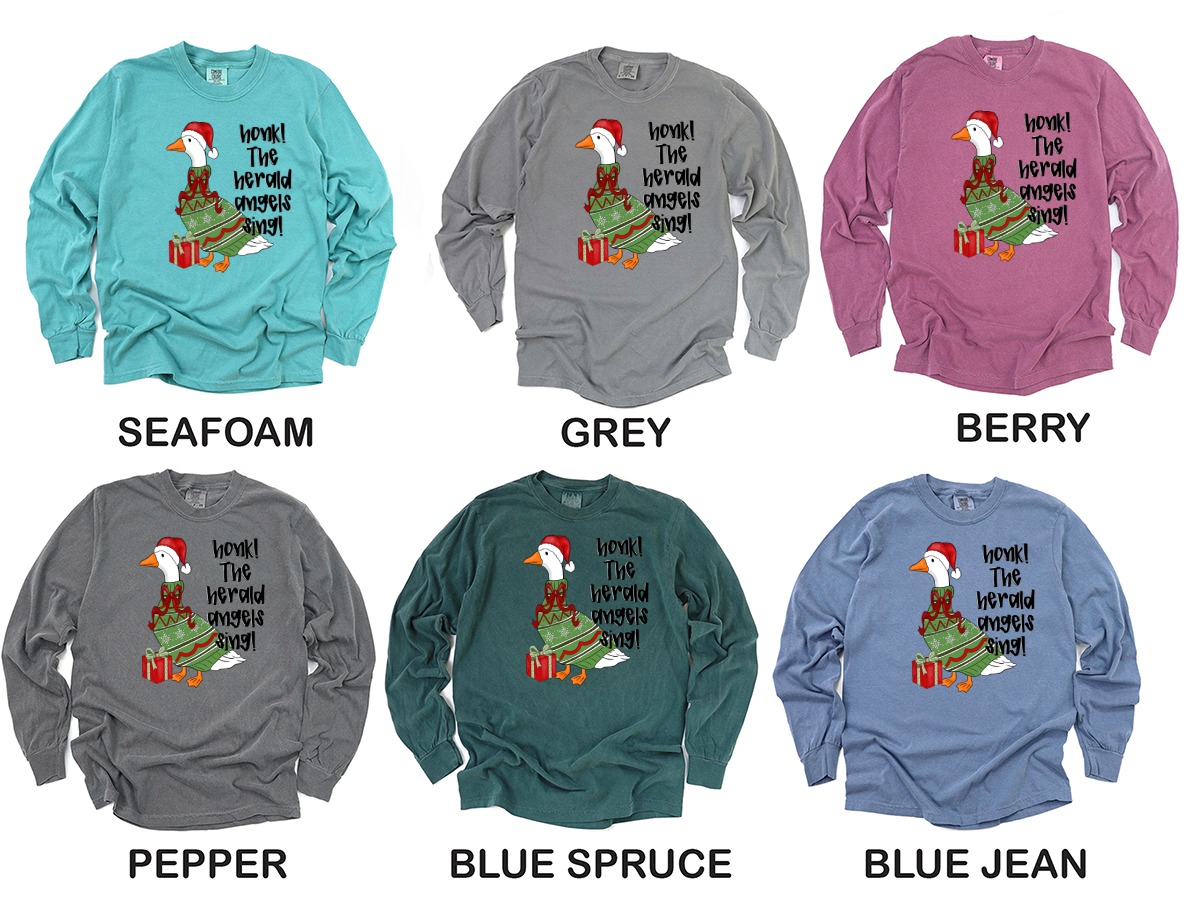 Funny Christmas Goose Honk The Herald Angels Sing Ugly Sweater Digital PNG File for Holiday Crafting & Gifts - Image 7