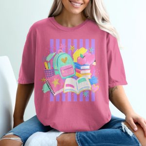 Back to School Teacher Student T-Shirt - Cute Classroom Supplies Apparel, Educator Gift, First Day of School Tee