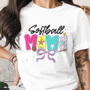 Softball Mama T-Shirt, Comfort Colors ® Softball Mom Game Day Shirt, Cute Sports Mama Tee, Trendy Sporty Mom Gift for Her