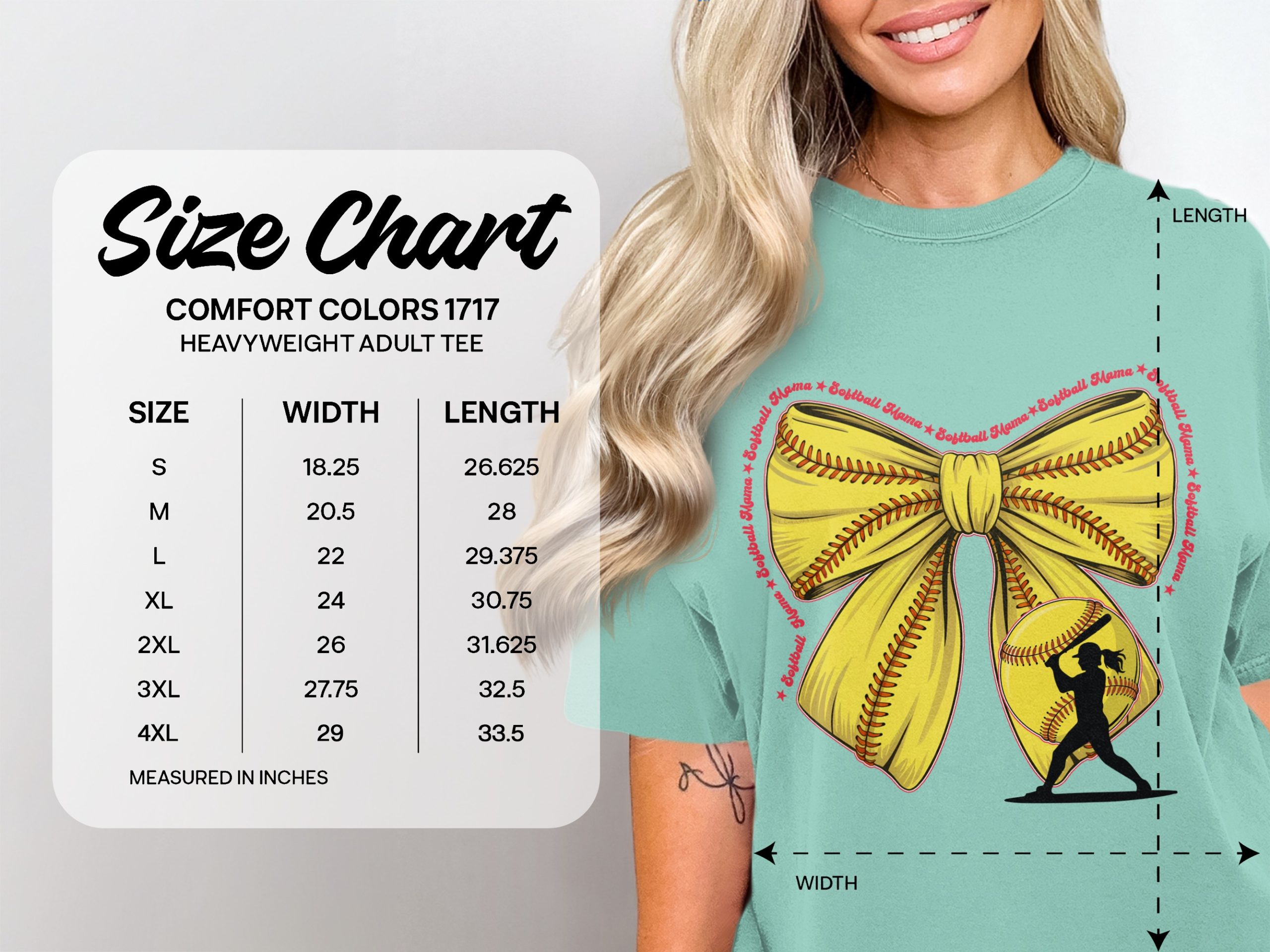 Softball Mama Shirt Game Day Bow Tee, Retro Softball Player T-Shirt, Cute Sports Mom Apparel, Mother's Day Gift Idea - Image 4