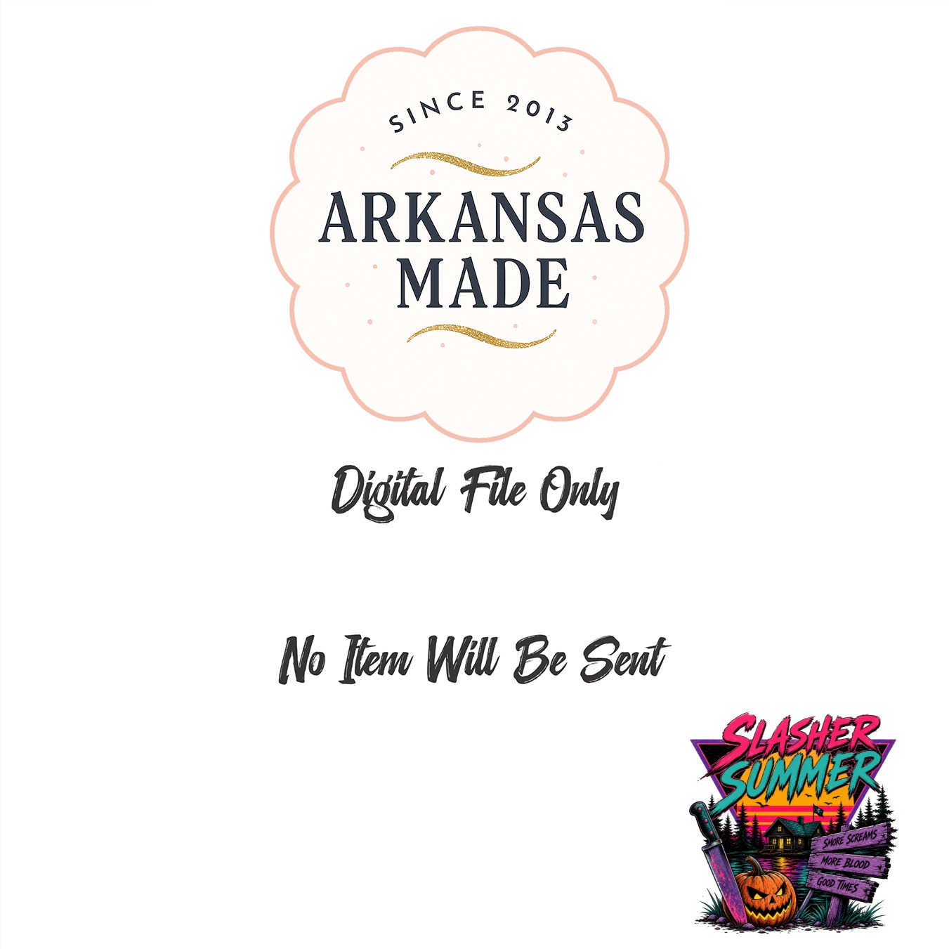 Slasher Summer Retro Horror Digital Download PNG with Spooky Pumpkin & Knife | 80s Halloween Synthwave Shirt Design File - Image 8