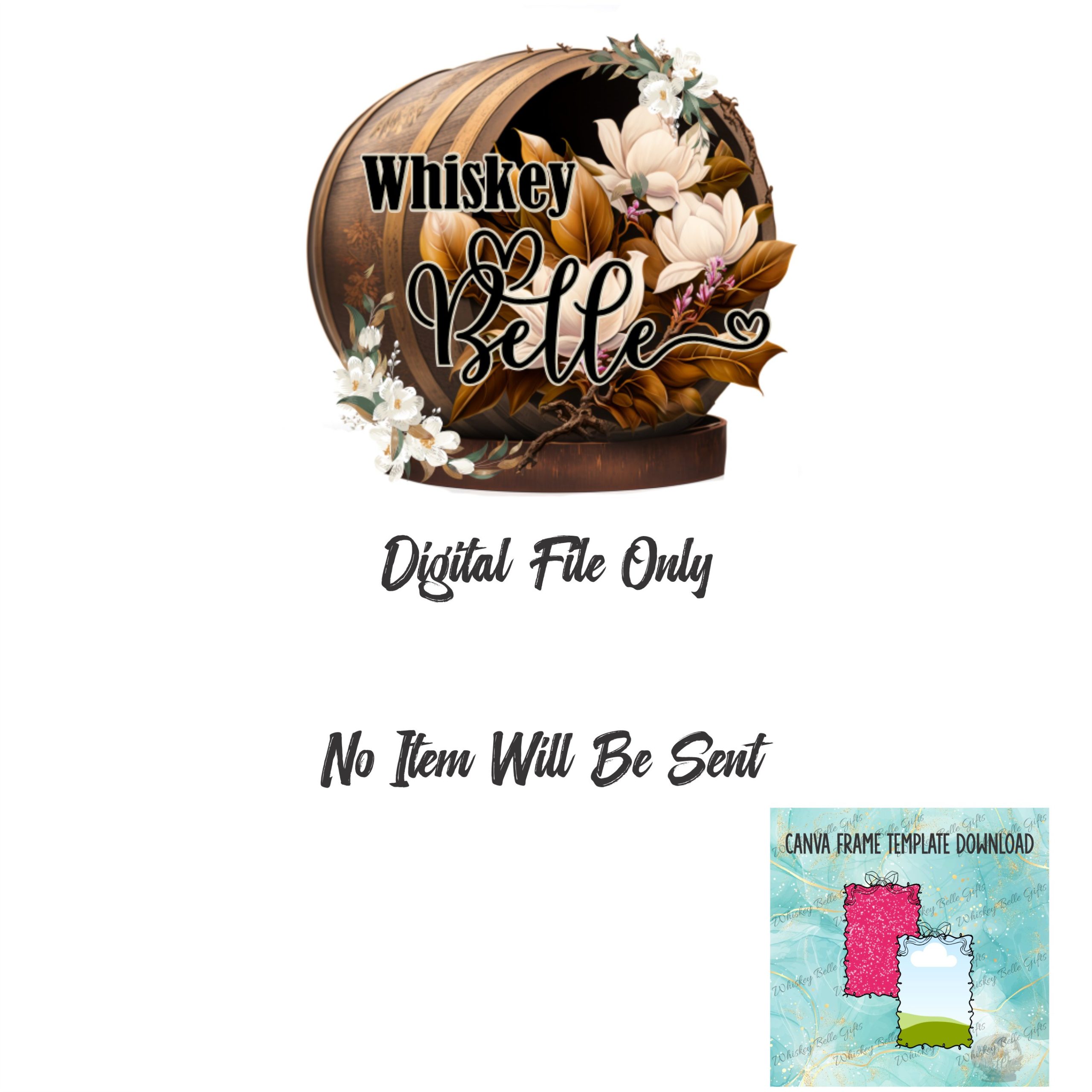 Canva Frame Template Digital Download, Cute Frame Design, Gift Card Frame, Photo Frame Template, Digital Frames for Kids, Bow Frames - Image 2